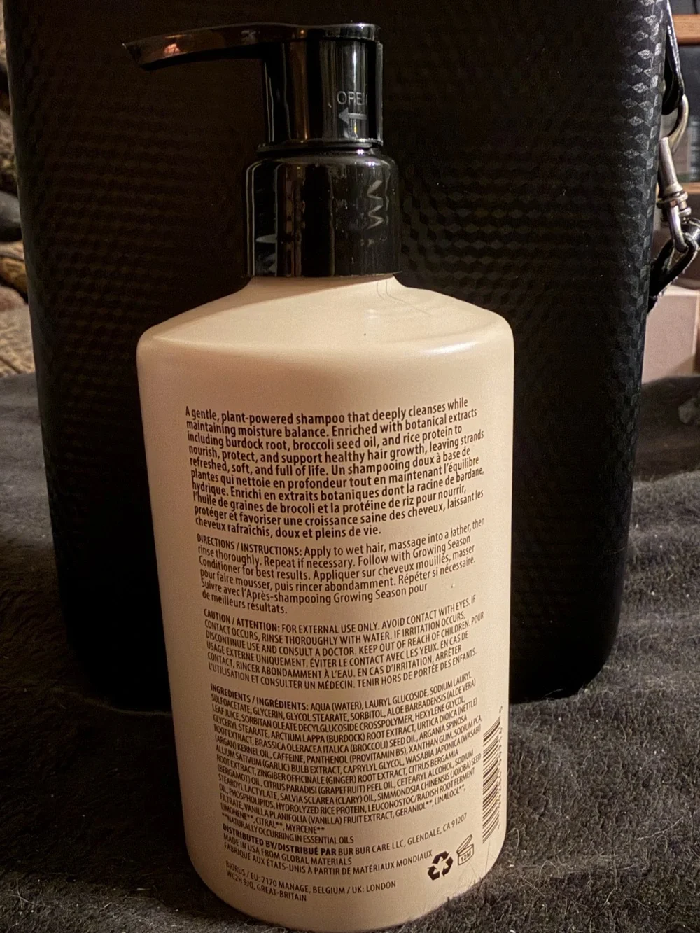 Bur Bur Growing Season Nourishing Shampoo Brand New
